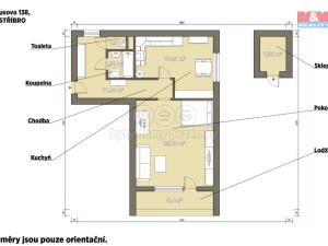 Pronájem bytu 2+kk, Stříbro, Husova, 65 m2
