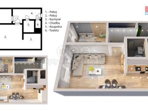 Prodej bytu 2+kk, Kladno, Fráni Šrámka, 44 m2