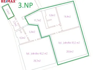Pronájem bytu 2+kk, Kladno, Hajnova, 65 m2