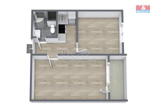Pronájem bytu 2+1, Karlovy Vary, Charkovská, 49 m2