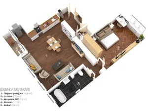 Prodej bytu 3+kk, Praha - Dejvice, Jugoslávských partyzánů, 72 m2