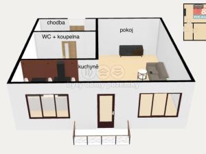 Prodej bytu 1+kk, Náchod, Pražská, 27 m2