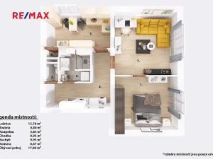 Prodej bytu 2+1, Borovany, Trocnovská, 55 m2