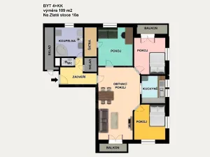 Prodej bytu 4+kk, České Budějovice, Na Zlaté stoce, 109 m2
