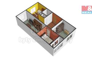 Pronájem bytu 3+1, Klášterec nad Ohří - Miřetice u Klášterce nad Ohří, Luční, 71 m2