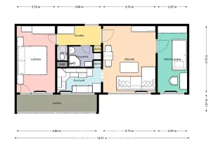 Prodej bytu 3+kk, Praha - Prosek, Bohušovická, 54 m2