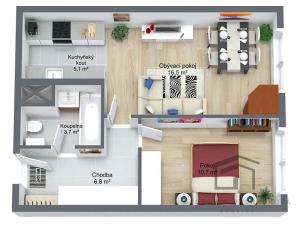 Prodej bytu 2+kk, Praha - Krč, Za dvorem, 45 m2
