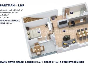 Prodej bytu 4+kk, Vrchlabí, Horská, 90 m2