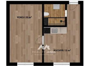 Pronájem bytu 1+1, Brno, Součkova, 41 m2