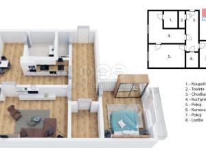 Prodej bytu 2+1, Třebíč - Podklášteří, Račerovická, 59 m2