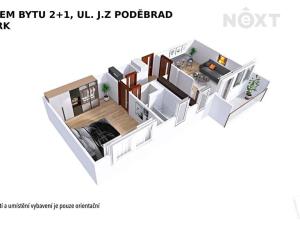 Pronájem bytu 2+1, Šumperk, J. z Poděbrad, 50 m2