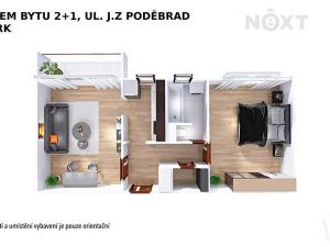 Pronájem bytu 2+1, Šumperk, J. z Poděbrad, 50 m2