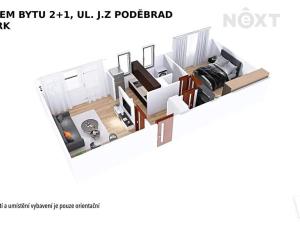 Pronájem bytu 2+1, Šumperk, J. z Poděbrad, 50 m2