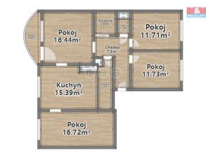 Pronájem bytu 4+1, Domažlice, Petrovická, 89 m2