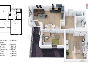 Prodej bytu 3+kk, Jesenice, V Roháči I., 75 m2