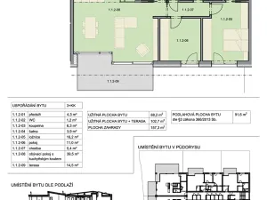 Prodej bytu 3+kk, Brno, Na kopcích, 92 m2