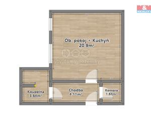 Prodej bytu 1+kk, Plzeň - Jižní Předměstí, Němejcova, 33 m2