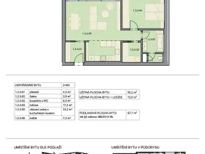 Prodej bytu 2+kk, Brno, Na kopcích, 68 m2