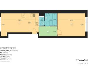 Pronájem bytu 2+kk, Hradec Králové - Věkoše, V. J. Kašpara, 50 m2