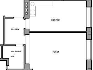 Pronájem bytu 2+kk, Praha - Vinohrady, náměstí Jiřího z Lobkovic, 40 m2