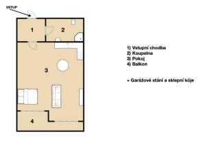 Pronájem bytu 1+kk, Brno - Staré Brno, Hybešova, 45 m2