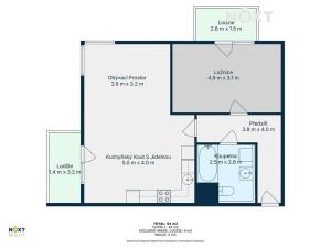 Prodej bytu 2+kk, Poděbrady, Dvořákova, 64 m2