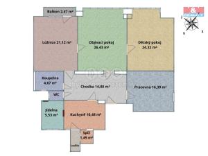 Prodej bytu 5+1, Brno - Veveří, Stojanova, 126 m2