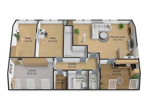 Prodej apartmánu, Vrbno pod Pradědem, 132 m2
