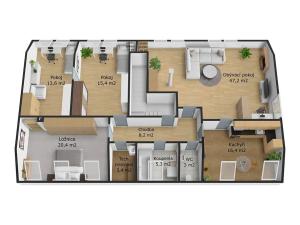 Prodej bytu 3+1, Vrbno pod Pradědem, 132 m2
