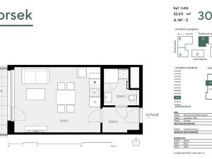 Pronájem bytu 1+kk, Praha - Stodůlky, Hábova, 33 m2