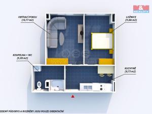 Pronájem bytu 2+kk, Strašice, 41 m2