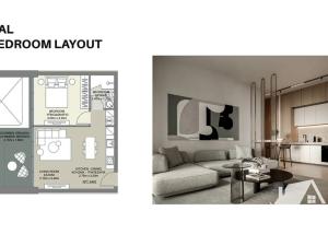Prodej bytu 2+kk, Pafos, Kypr, 51 m2