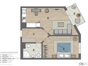 Prodej bytu 2+kk, Praha - Košíře, Pod radnicí, 50 m2