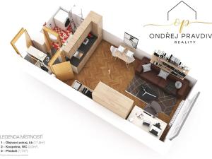 Prodej bytu 1+kk, Praha - Holešovice, Strojnická, 23 m2