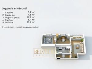Prodej bytu 2+1, Lovosice, Osvoboditelů, 52 m2