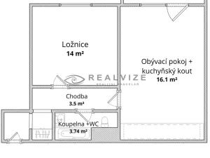 Prodej bytu 2+kk, České Budějovice, J. Bendy, 42 m2