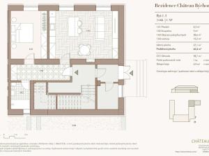 Prodej bytu 2+kk, Býchory, 57 m2