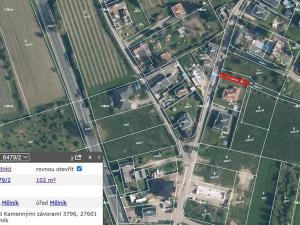 Prodej pozemku pro bydlení, Mělník, V Kroupovci, 1069 m2