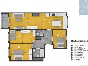 Prodej bytu 4+kk, Praha - Chodov, Divišovská, 96 m2