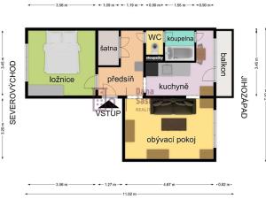 Prodej bytu 2+1, Jindřichův Hradec, sídliště U Nádraží, 49 m2