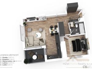 Prodej bytu 2+kk, Praha - Vysočany, Svatošových, 60 m2