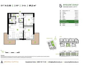 Prodej bytu 3+kk, Úvaly, Škvorecká, 73 m2