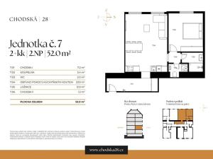 Prodej bytu 2+kk, Praha - Vinohrady, Chodská, 52 m2