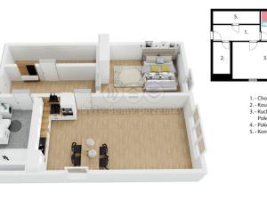 Pronájem bytu 2+kk, Odolena Voda, Pod Sokolákem, 59 m2
