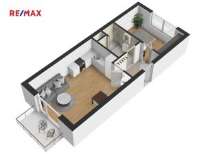 Pronájem bytu 2+kk, Plzeň, Nad Dvorem, 54 m2