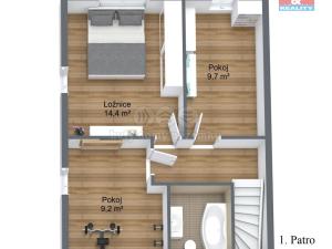 Prodej rodinného domu, Polerady, 77 m2