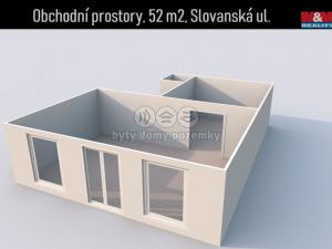 Pronájem obchodního prostoru, Plzeň - Východní Předměstí, Slovanská, 52 m2