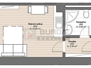 Pronájem bytu 1+kk, Neratovice, 21 m2