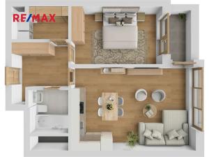 Pronájem bytu 2+kk, Praha - Kamýk, Zimova, 55 m2