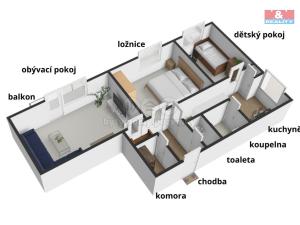 Pronájem bytu 3+1, Havlíčkův Brod, Žižkov II, 70 m2
